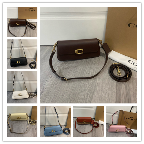 コーチ 新作 21 Hadley Hobo 菜籠子流浪包｜中間バックル・手提/斜挎2WAY・大容量｜23×12×18cm・軽量シンプル・変幻自在なスタイル