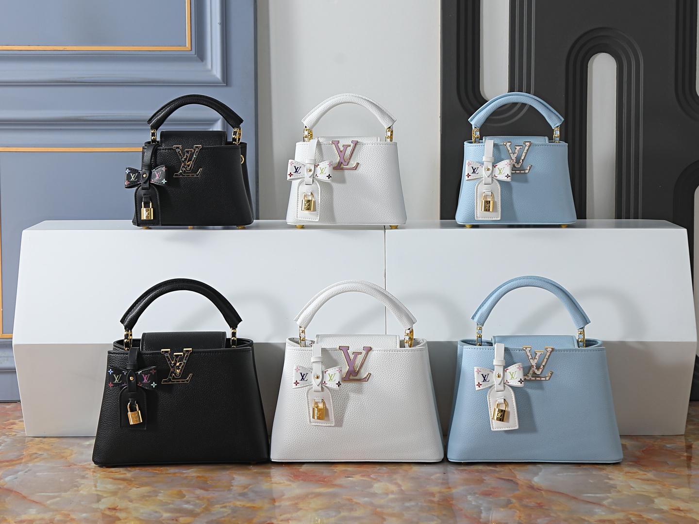 ルイ・ヴィトン カプシーヌ BB アニバーサリー モデル ルイ・ヴィトン × 村上隆 トリヨン レザー