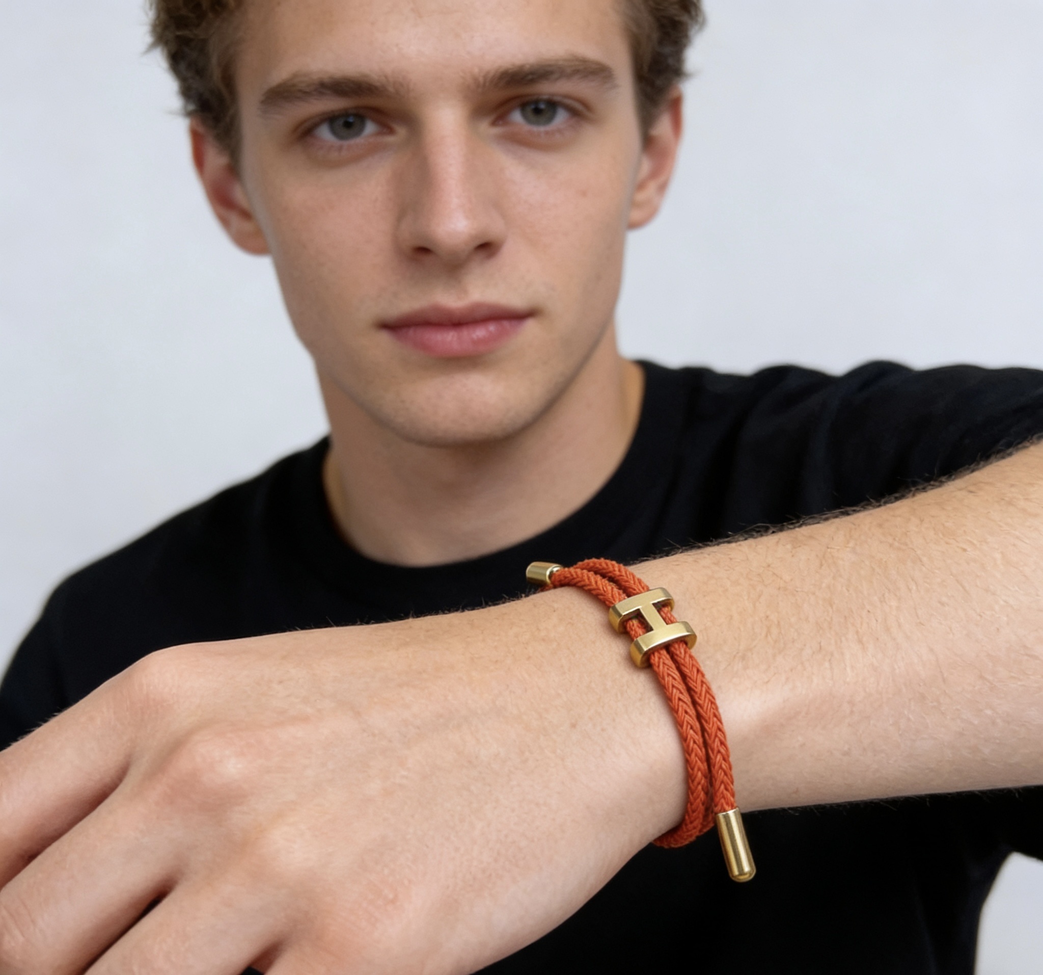 【極上品】エルメス風 ブレスレット＆ブレス 熟練職人 ハンドメイド 18Kメッキ 女神・セレブ愛用モデル