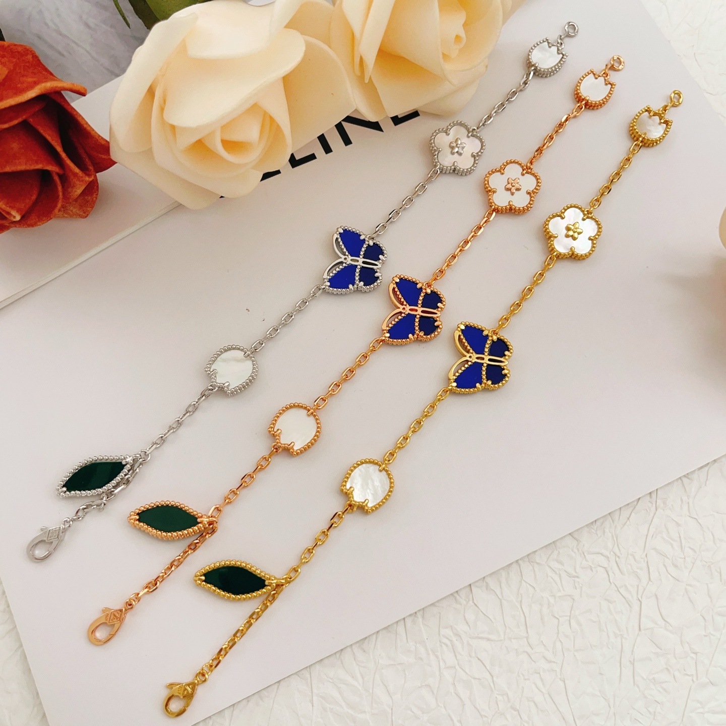 【Van Cleef & Arpels】最新作 バタフライ 3カラー ブレスレット
