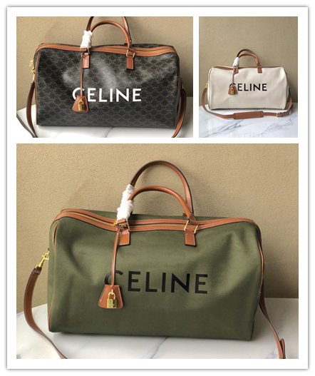 セリーヌ ボヤージュ トリオンフ キャンバス トラベルバッグ