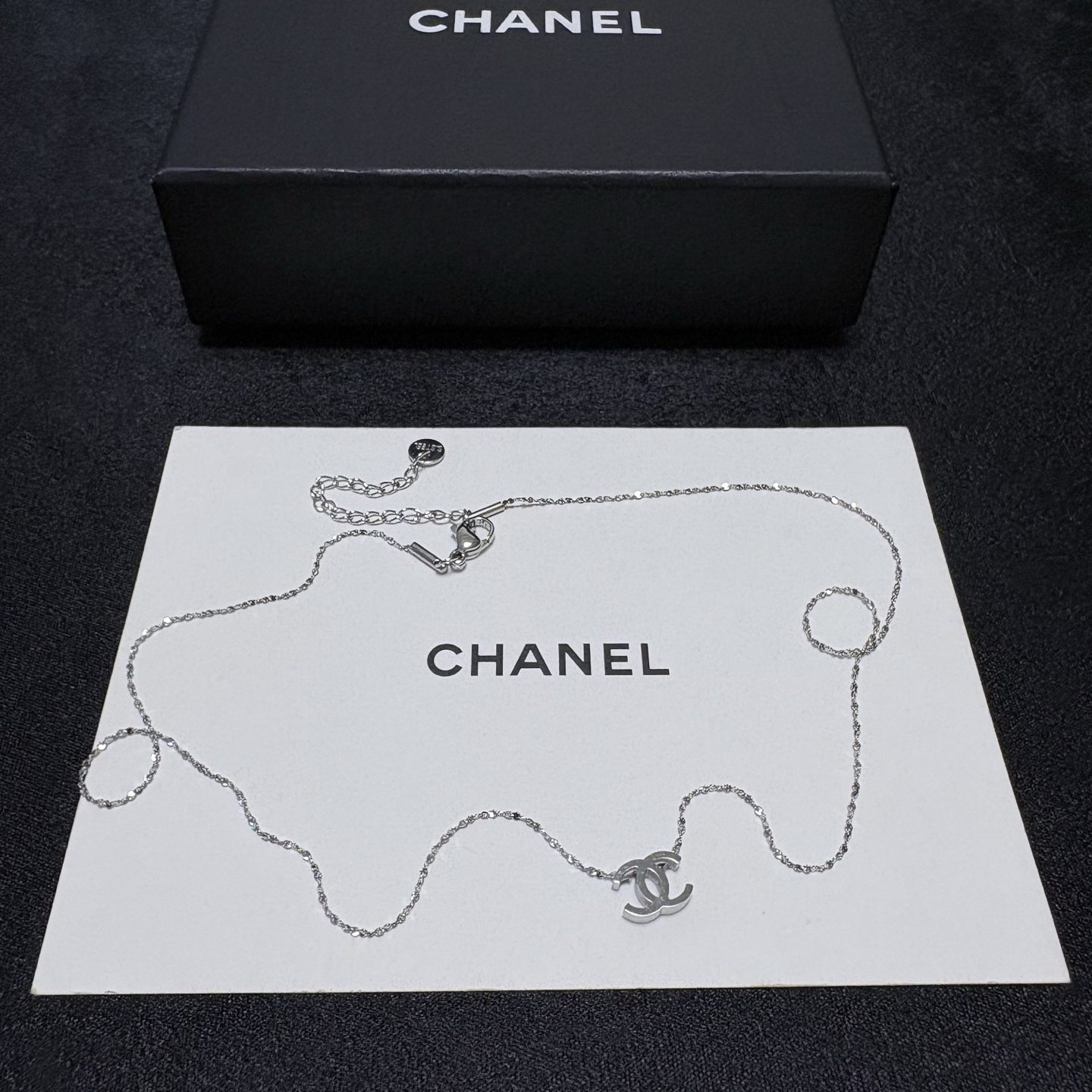 【CHANEL インスパイア】カットチェーン ペンダントネックレス｜14Kゴールドコーティング 彫刻入り シンプル＆Chic