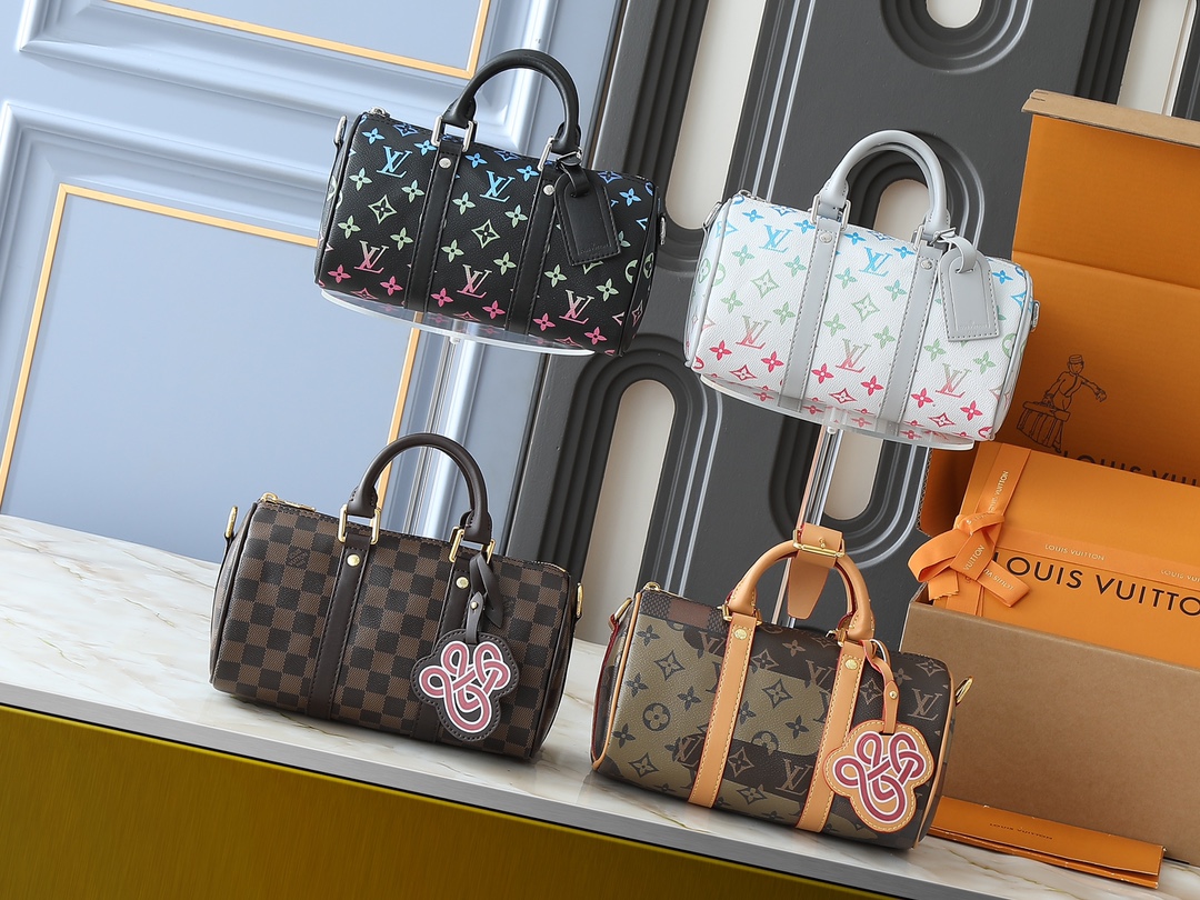ルイ・ヴィトン Keepall グラデーションカラーバッグ（モノグラム×タウリヨン革）