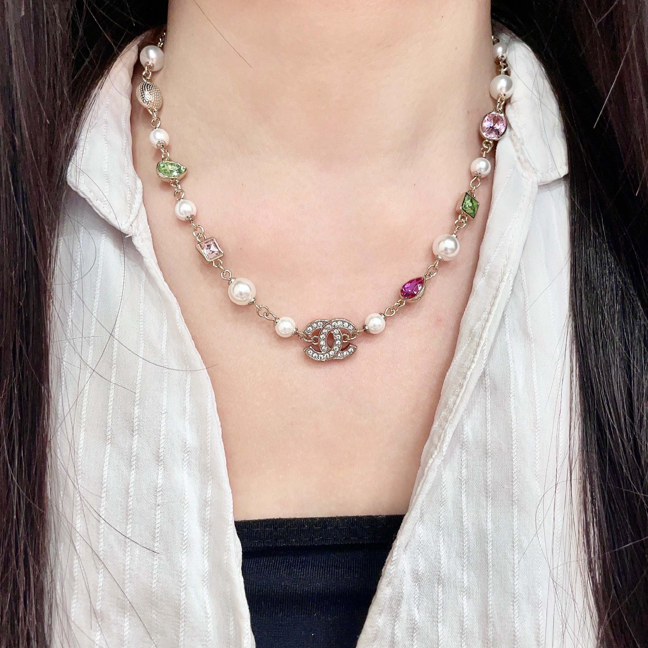 CHANEL】ネックレス シャネル レディース 本物 美品 ダブルC ゴールド シルバー