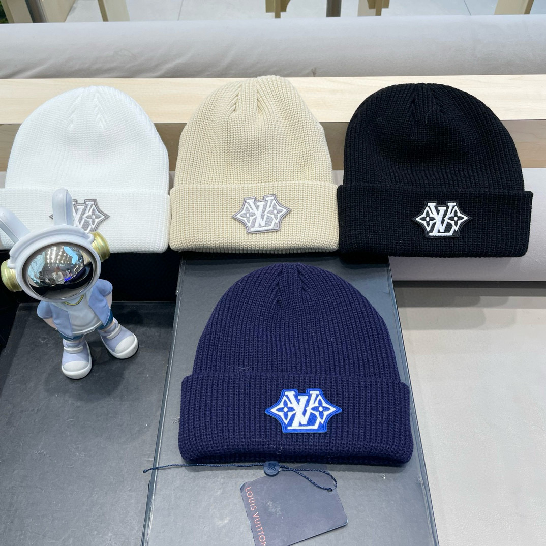 ルイ・ヴィトン 2025年秋冬新作「シンプルカラー基礎款ニット帽」  【韓国風休闲×男女コンビネーション】冬のラグジュアリーを手に