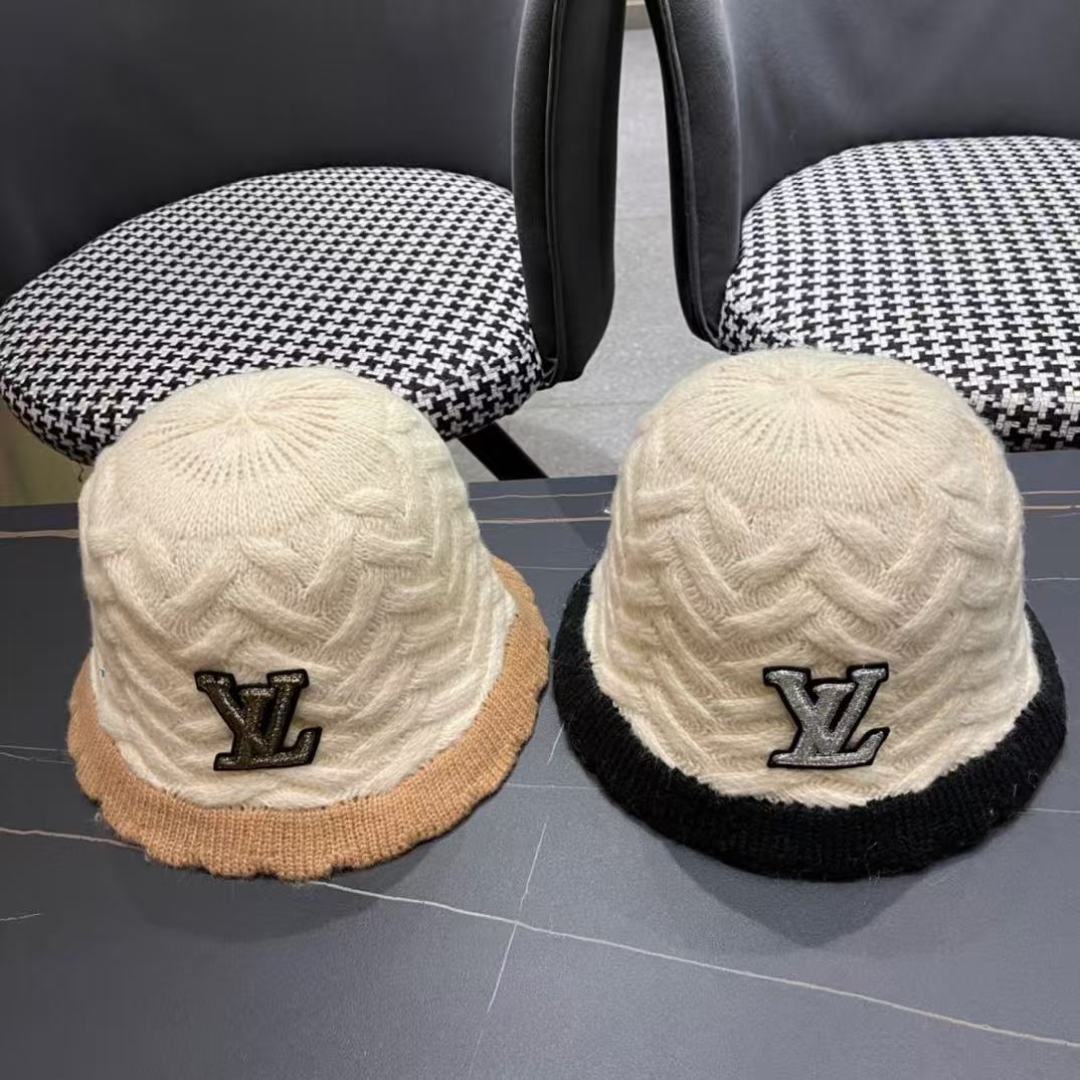 ルイ・ヴィトン 2024年秋冬新作「モヘア×メッシュフィッシャーマンキャップ」  【極上の立体構成×多機能性】UVカット効果と都会的なデザインの融合