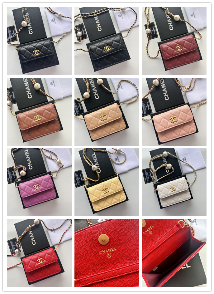 シャネル ファッションバッグ「31509 ダブルC リュック」|魚子醤小牛皮×真珠調ゴールドハンドメイド!里外革張りで高級感溢れるマルチバッグ