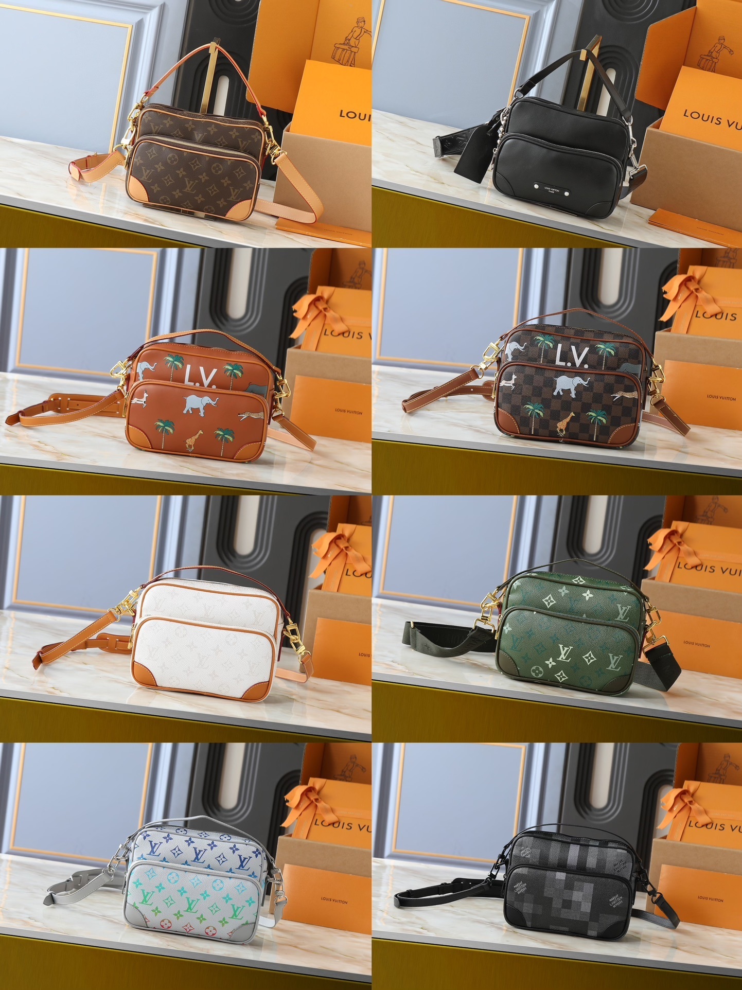 【限定モデル】ルイ・ヴィトン「ニル PM」光沢牛革×真珠リベット|パリ・シティバッグの新定義|都会派ラグジュアリーとモノグラム美の融合