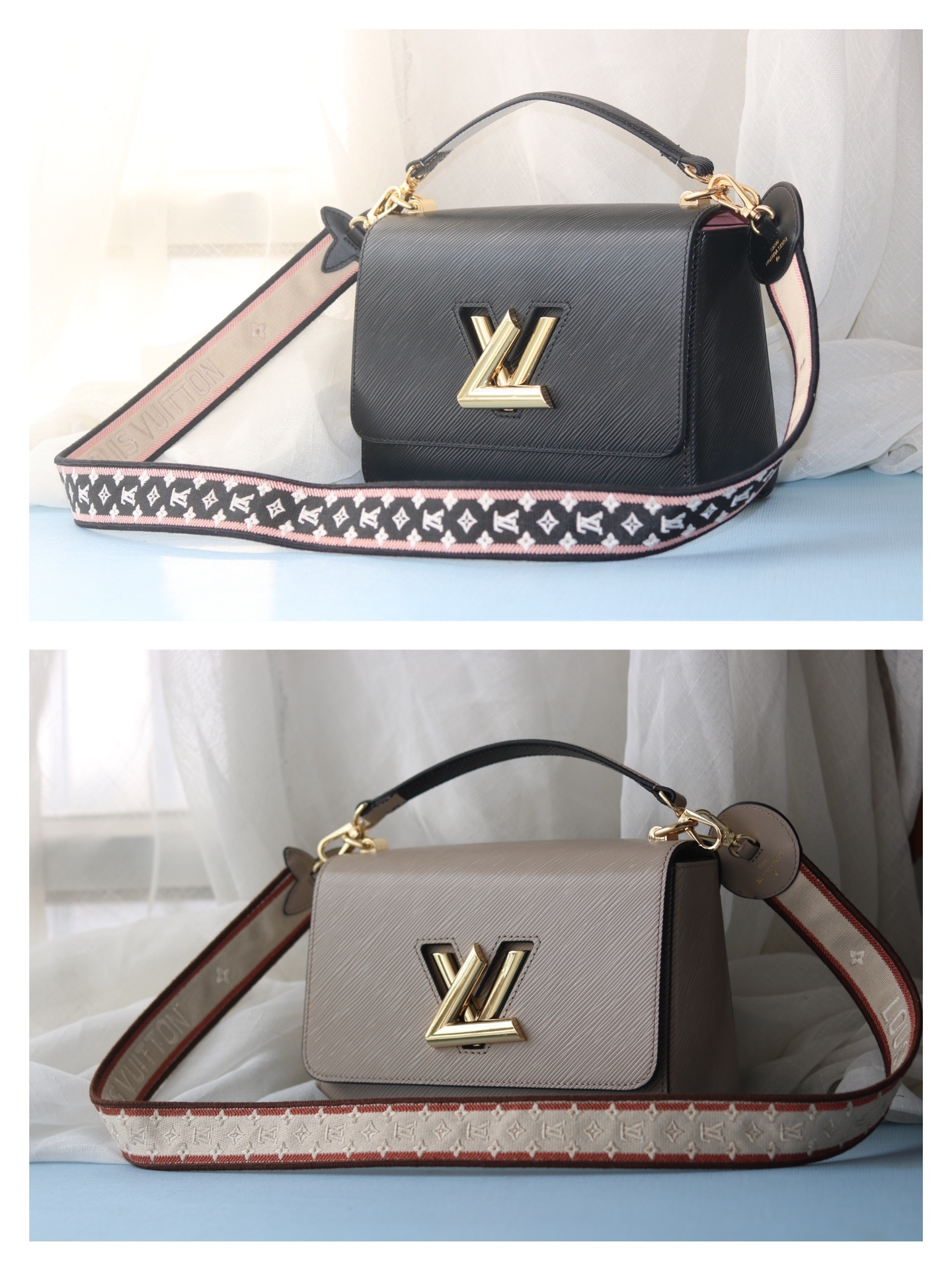 ルイ・ヴィトン TWIST MM バッグ​​ 「エピ革×モノグラム刺繍、パリの伝統とモダンさが調和した高級クロージャーバッグ」