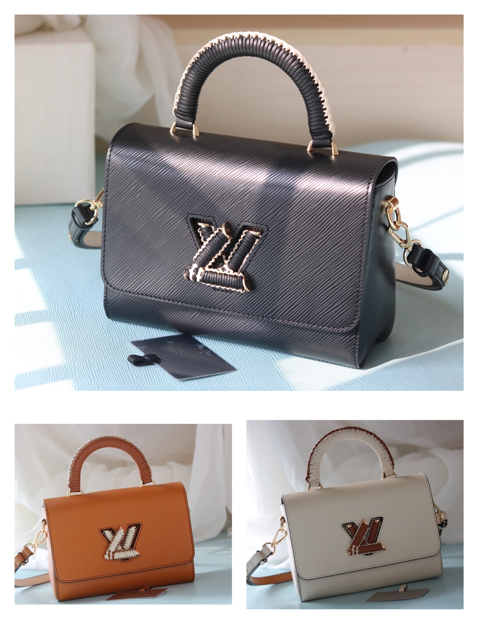 ルイ・ヴィトン TWIST MM バッグ​​ 「Epi圧紋革×編み込みチェーン、可変式ストラップで演出する洗練された都会の美」