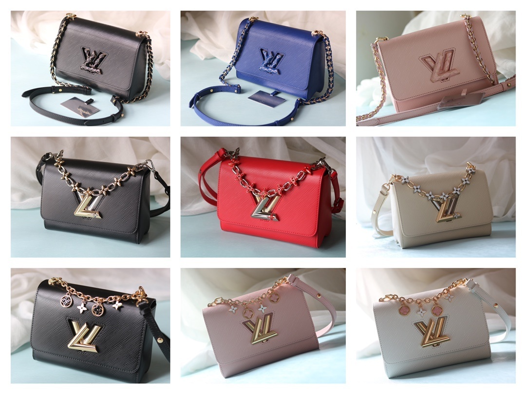 ルイ・ヴィトン TWIST MM バッグ​​ 「Epi粒面革×同色エナメルロック、ギャザー縫製で継承する硬箱の美と機能美」