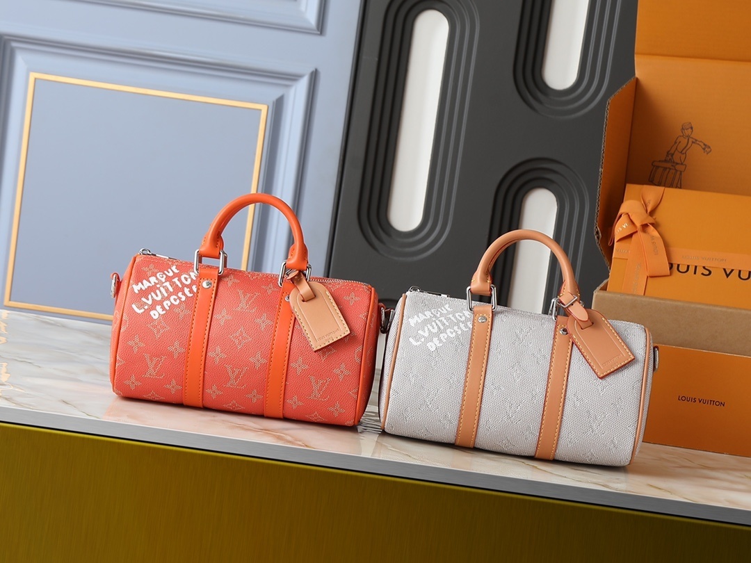 LVキーパル25バッグ|モノグラムエクリプスリバース帆布×伝統の美を現代に昇華