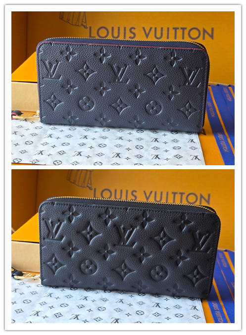 ルイ・ヴィトン「ZIPPY 拉链錢夾 M60571」 モノグラムエンプリント革 × ゴールドアクセント / クラシックデザイン & 高級感 / 19.5 x 10 cm