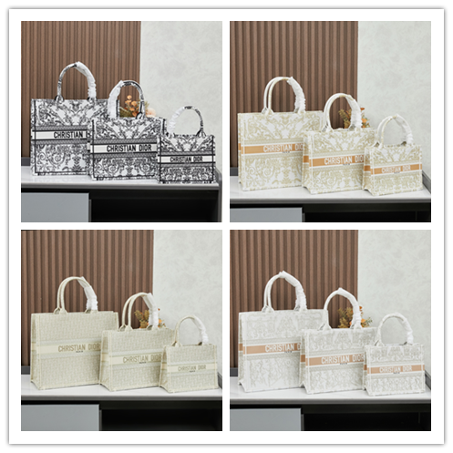 【DIOR（ディオール）刺繍 大号【Book Tote】】 —— アートコラボレーションが生む「ヴィンテージ風収納アートピース」——
