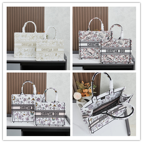DIOR（ディオール）刺繍 大号【Book Tote】】 —— アートコラボレーションが生む「ヴィンテージ風収納アートピース」——