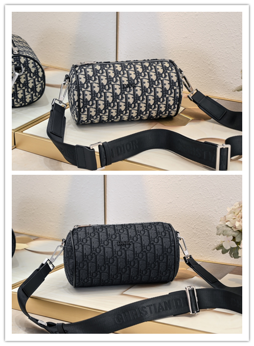 【DIOR（ディオール）2024年早春新作 シリンダー型バッグ】 —— オブリーク老花とユニセックスデザインが織りなす「軽やかな日常の相棒」——