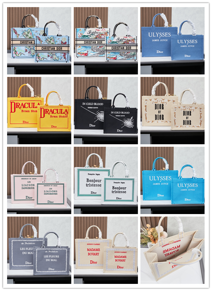 DIOR（ディオール）ブックトート 刺繍款】 —— アートコラボレーションが生む「レトロな刺繍美を秘めた收藏級トートバッグ」