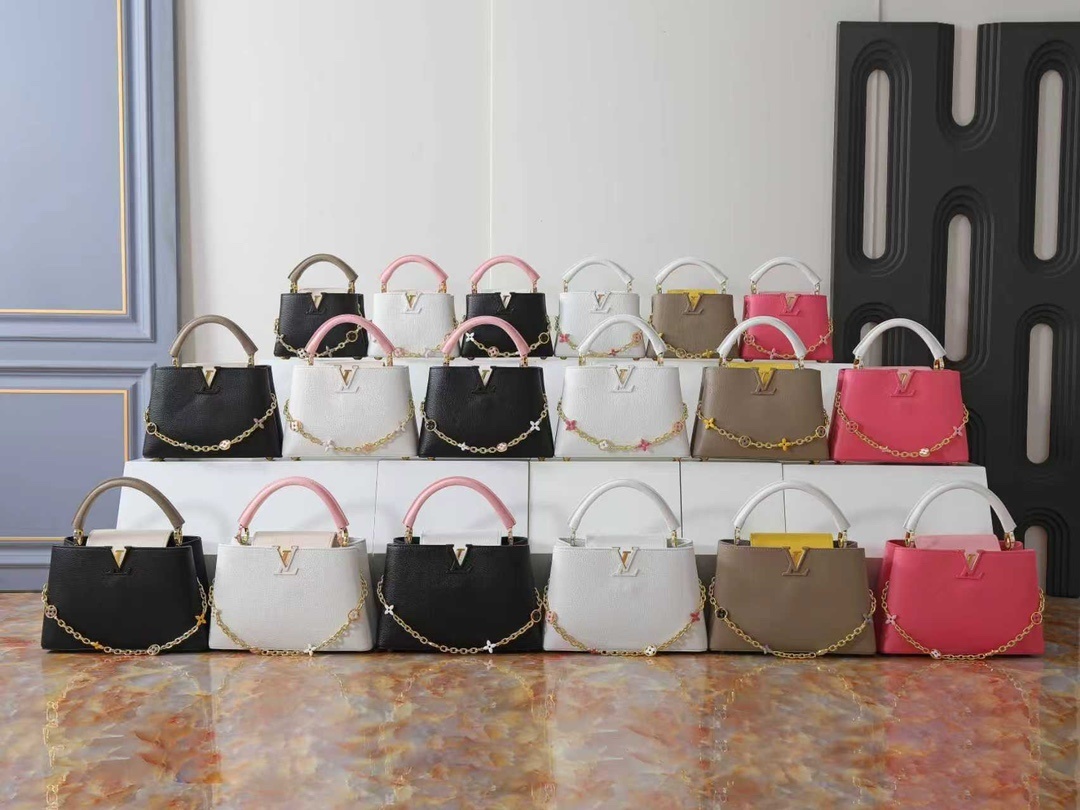 LOUIS VUITTON（ルイ・ヴィトン）カプシーヌ ミディアム ハンドバッグ】 —— タウリヨンレザーの雅致な色合いとエナメルモノグラムが織りなす「クラシックな優雅さと実用性の融合」